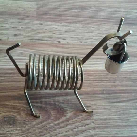 Vintage Animal Metal Card Bill Letter Holder 6" Long x 5" High x 3" Wide - Picture 3 of 4